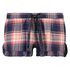 Twill Check pyjamasshorts, Bl&aring;