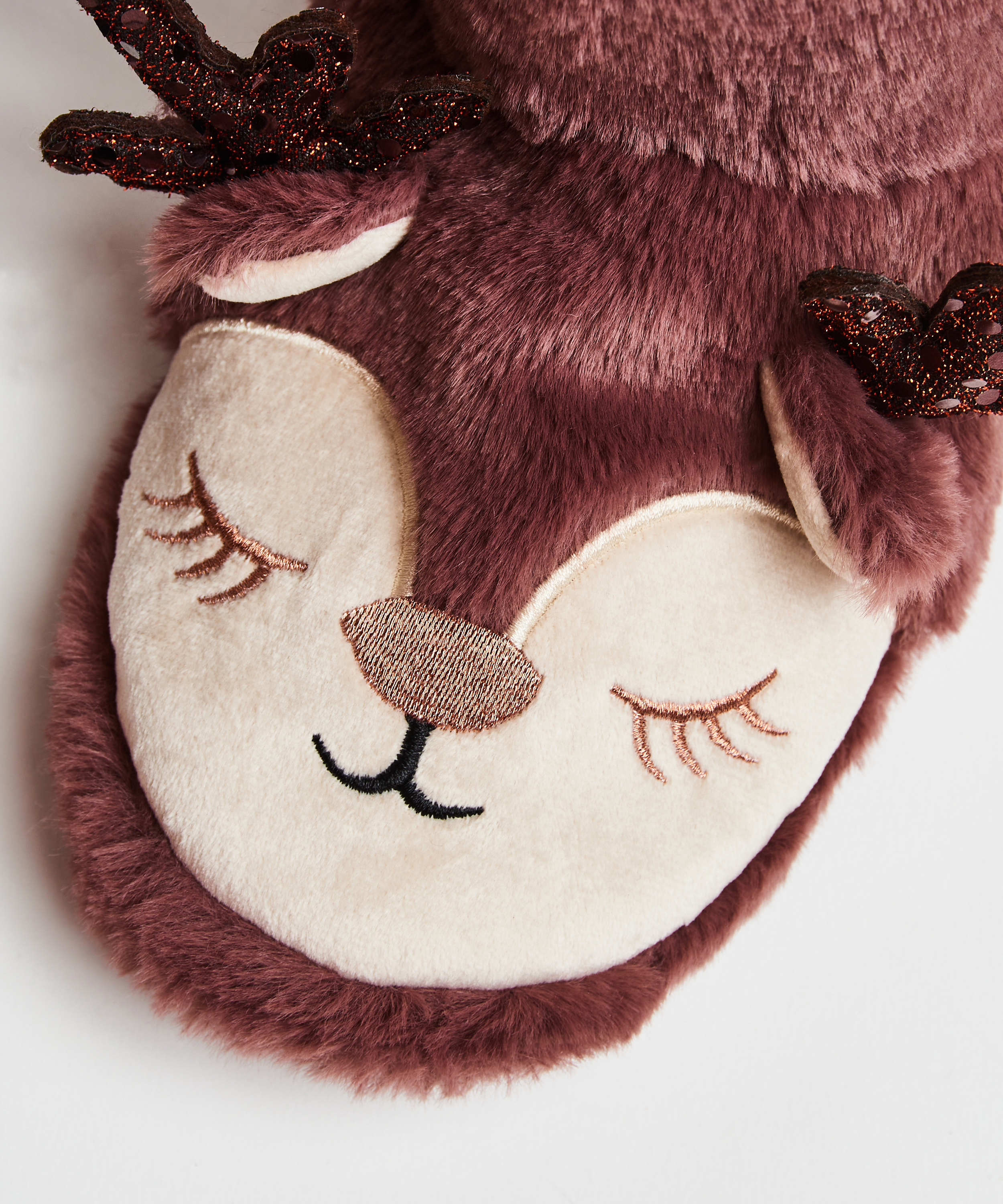 Tøfler Rensdyr, lilla, main