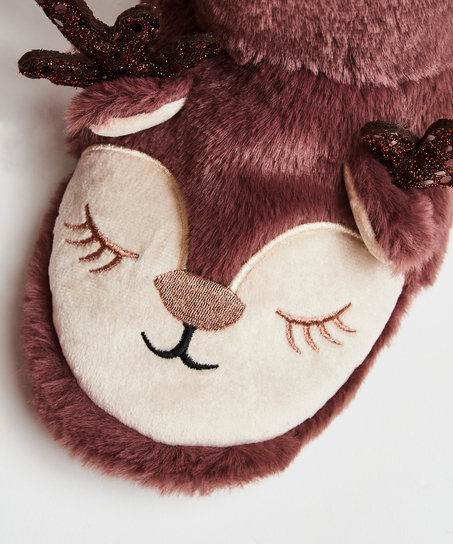 Tøfler Rensdyr, lilla