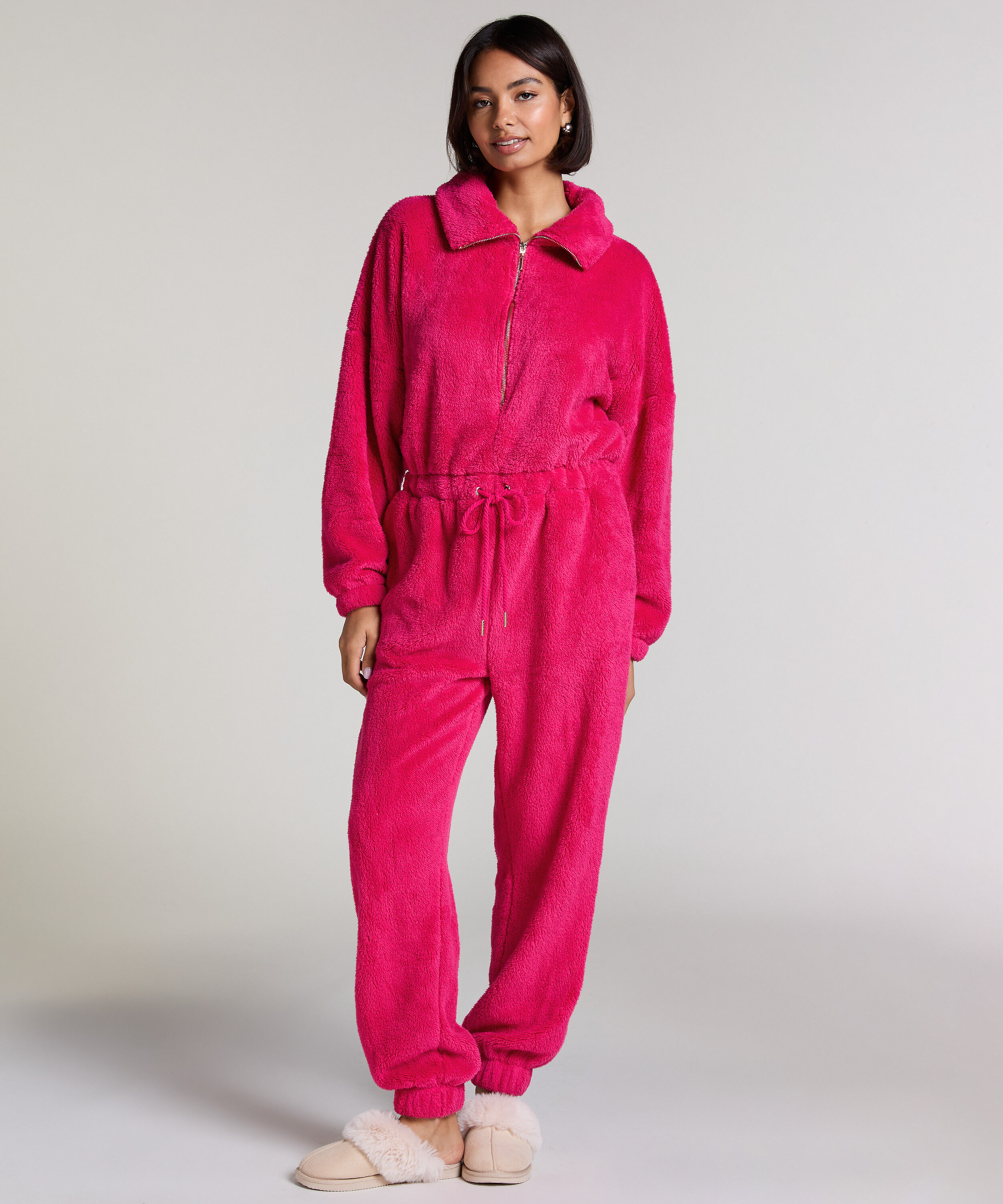 Onesie Fleece, Lyserød