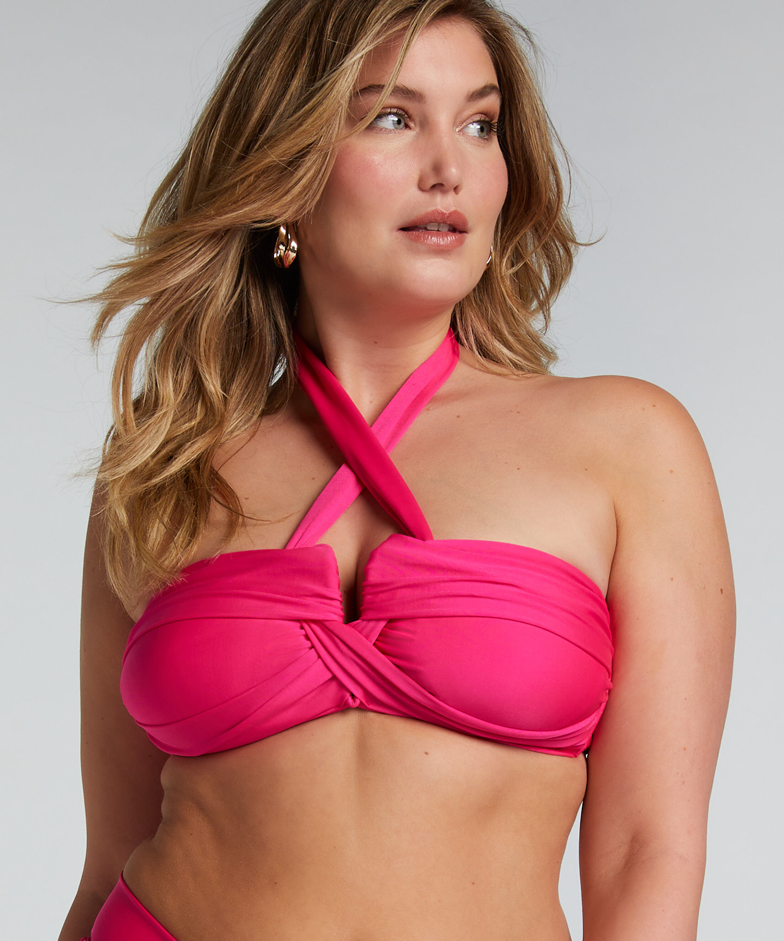 Bikini Crop Top Naples, Lyserød