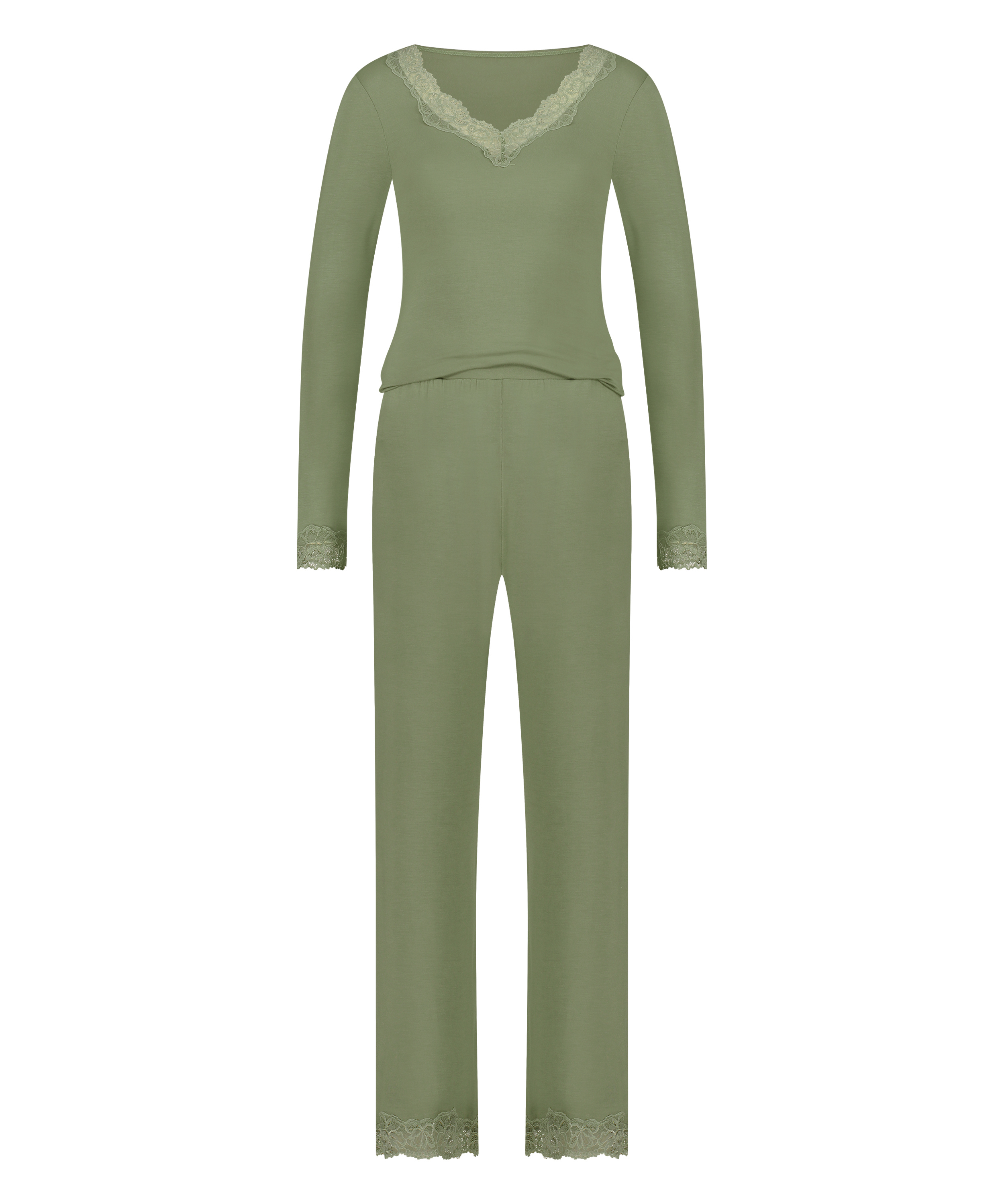 Pyjamassæt, grøn, main