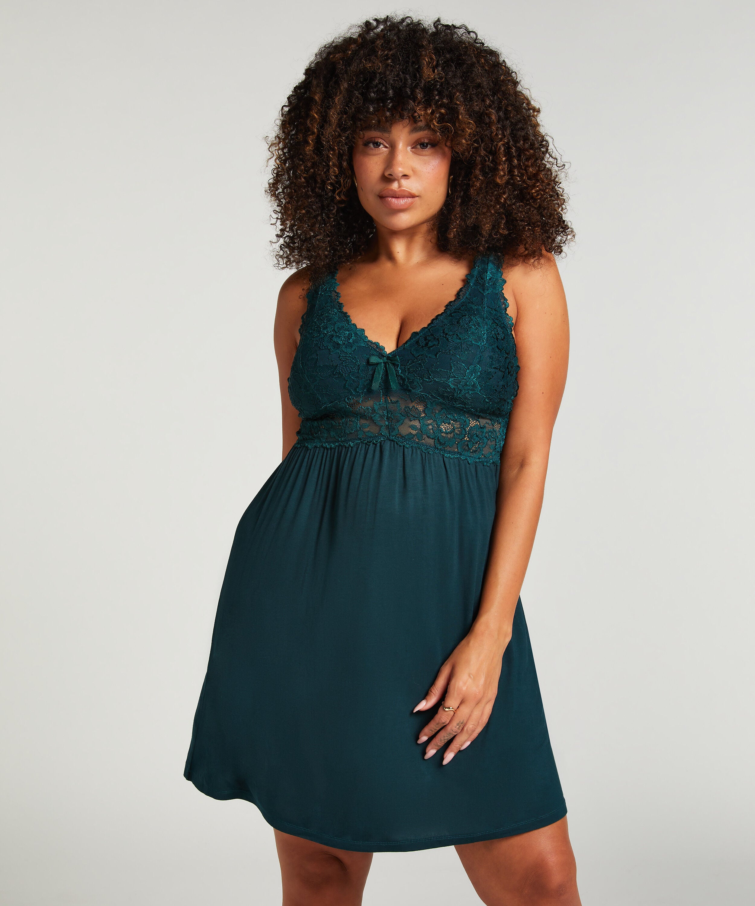 Natkjole Nora Lace, Grøn