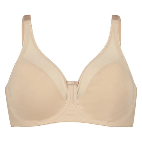 Ikke-formstøbt minimizer bøjle-bh Nina, Beige