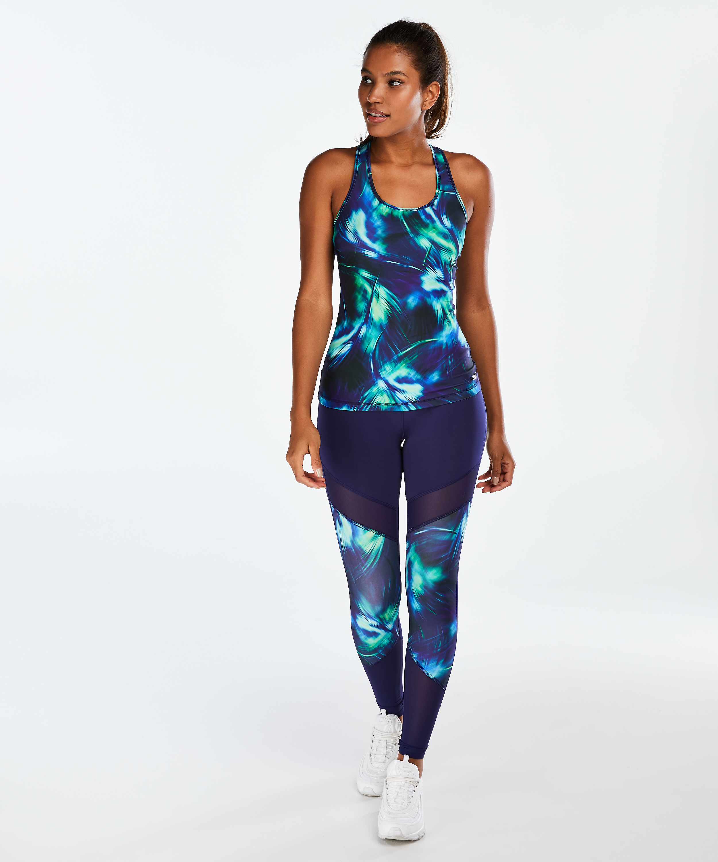 HKMX High waisted sport legging level 2, bl&aring;, main
