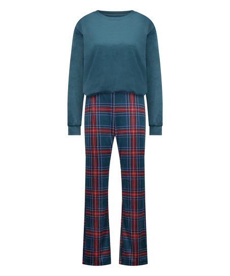 Pyjamasæt med taske, blå