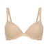 Satin Fleece formstøbt bøjle-bh, Beige