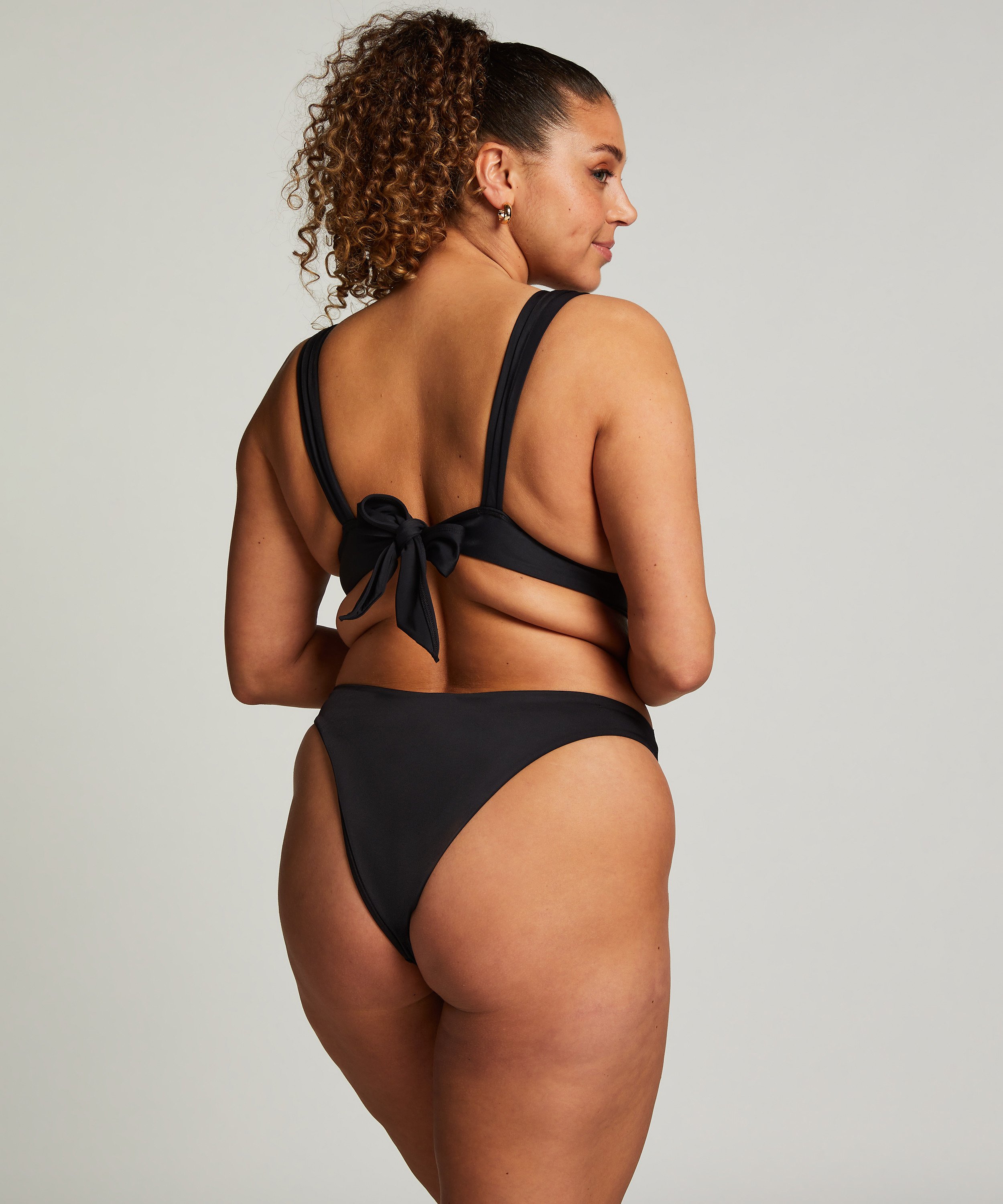 Triangle-bikinitop Luxe, Sort, main