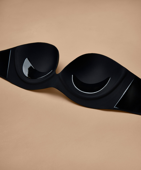 Selvklæbende bøjle-bh, Sort