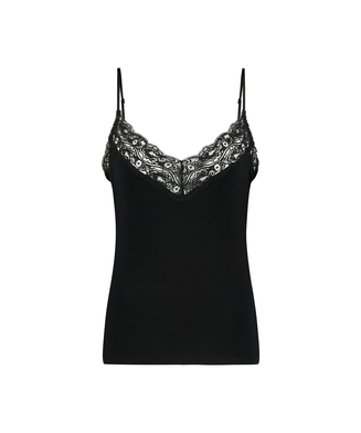 Cami Jersey Lace, sort