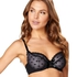 Non-padded underwired bra Elle, Sort