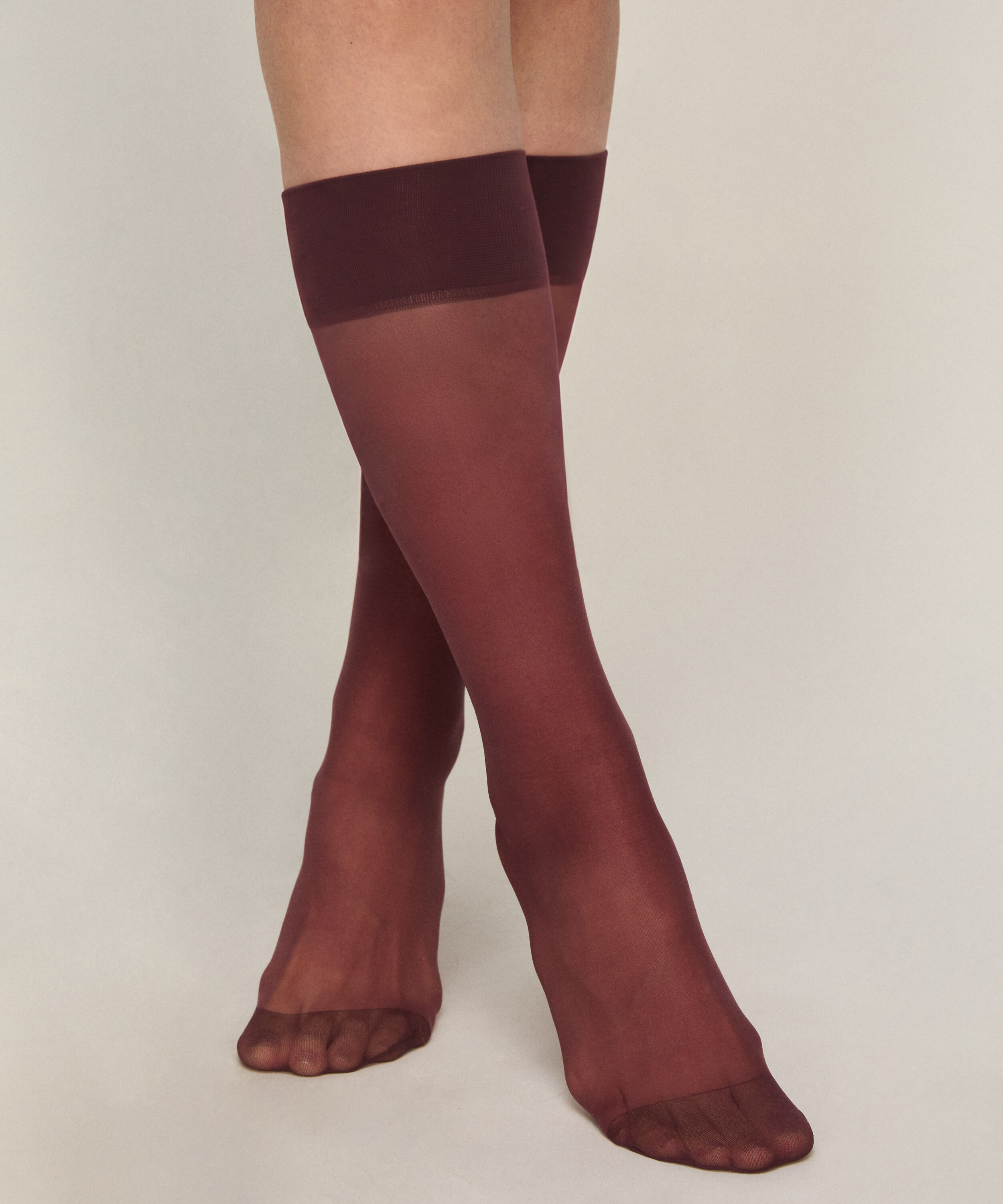 Sheer Strømper Back Seam