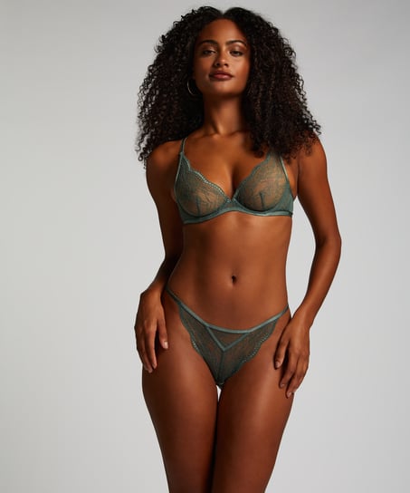 Ikke-formstøbt bøjle-bh Isabelle, Grøn