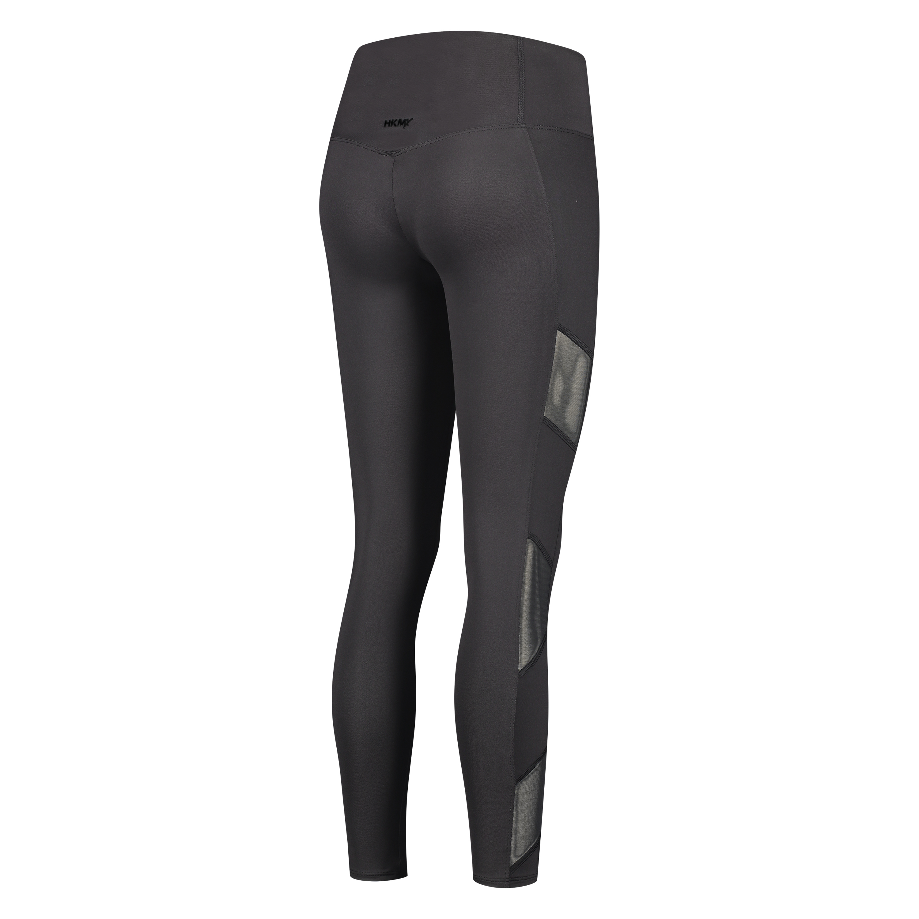 HKMX High waisted sport legging mesh, sort, main