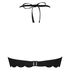 Formstøbt push-up bøjle-bikinitop Scallop Størrelse A - E, Sort