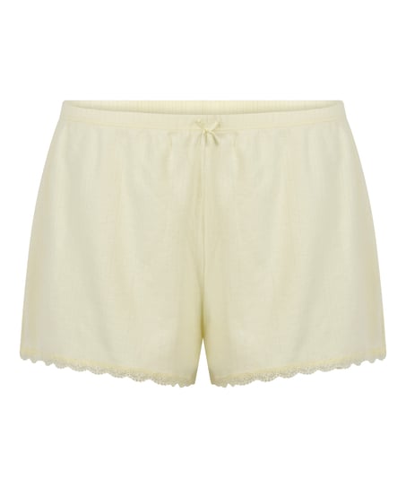 Pointelle shorts, Gul