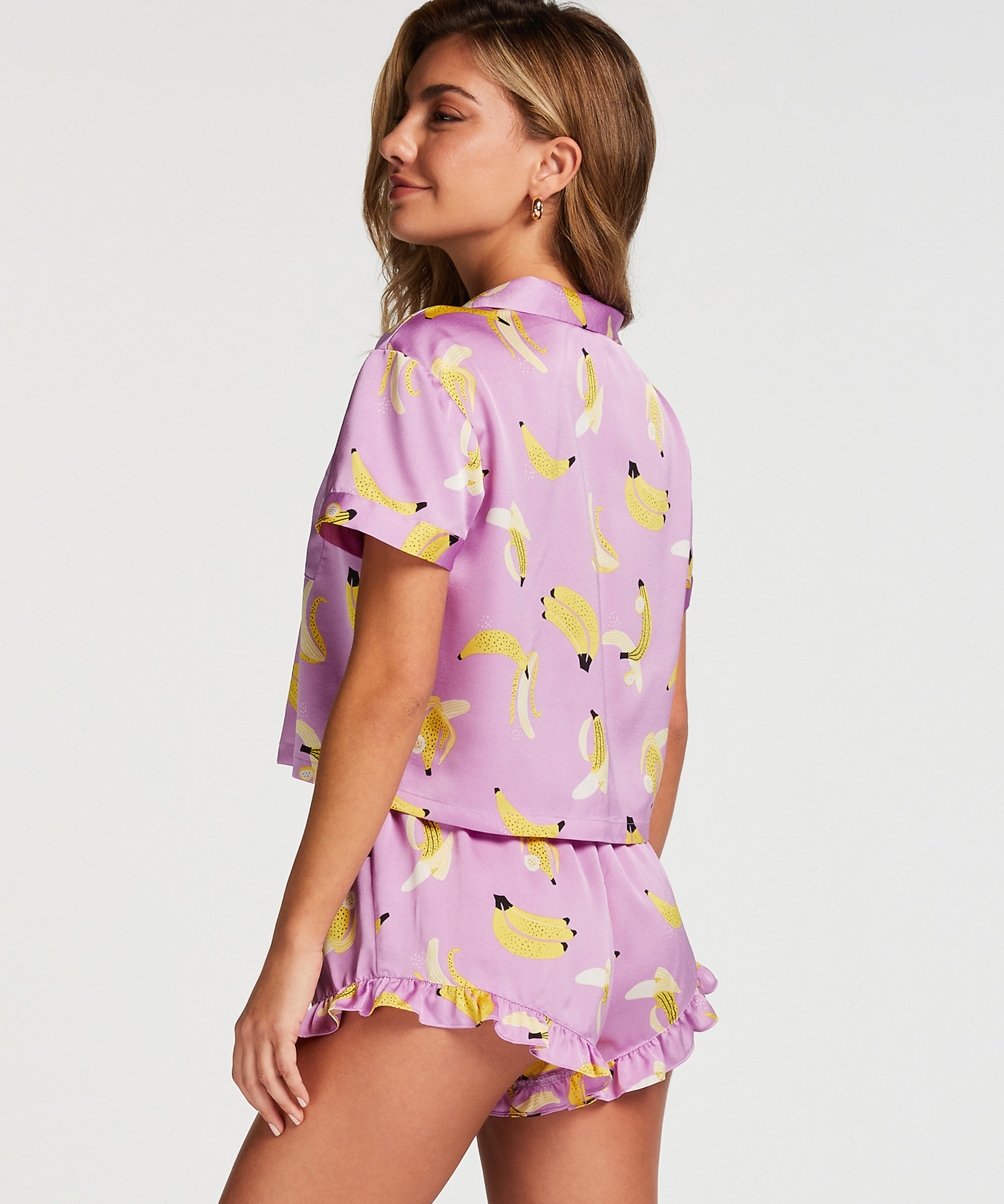 Satinshorts, lilla, main