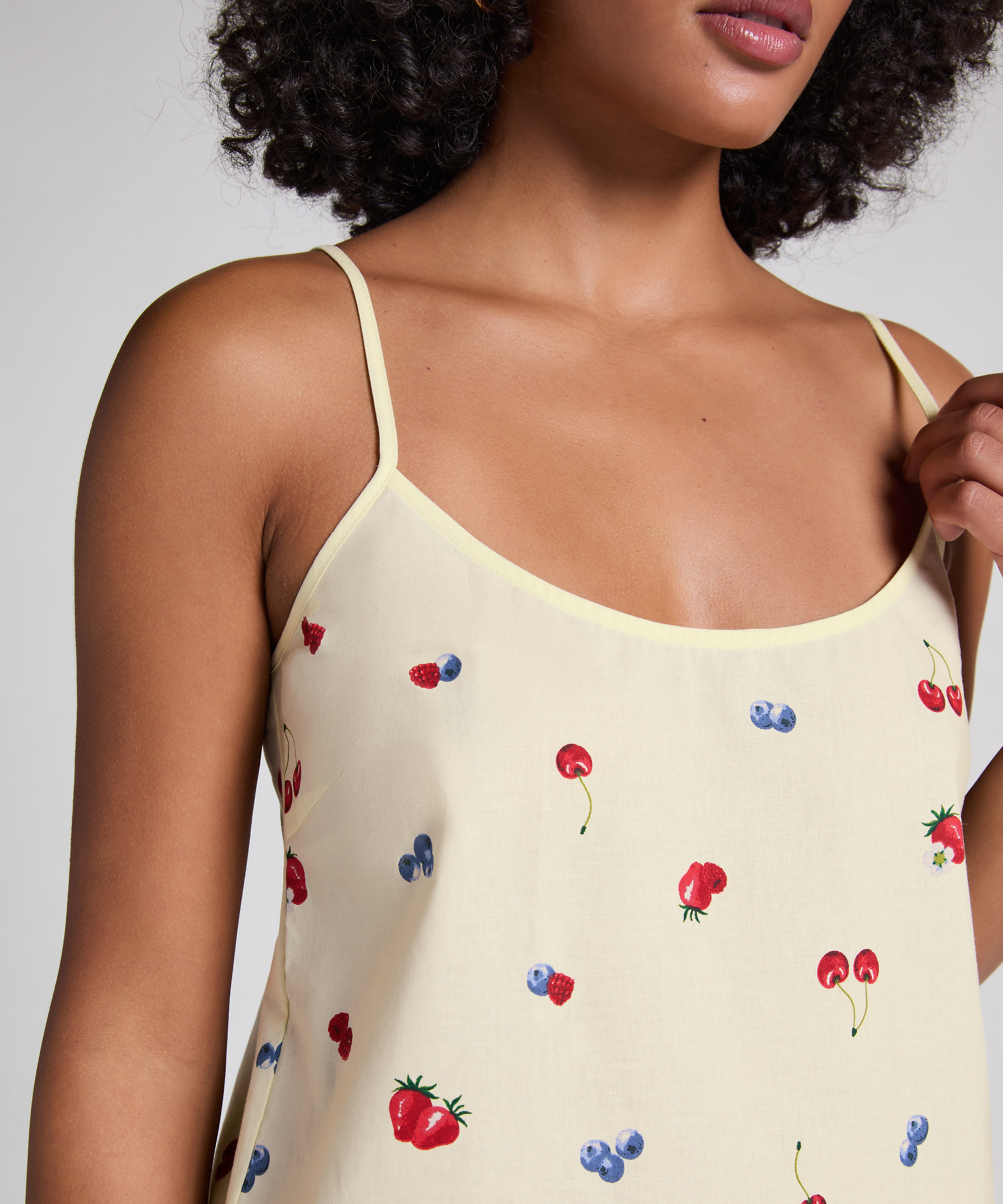 Vævet camisole, Gul, main