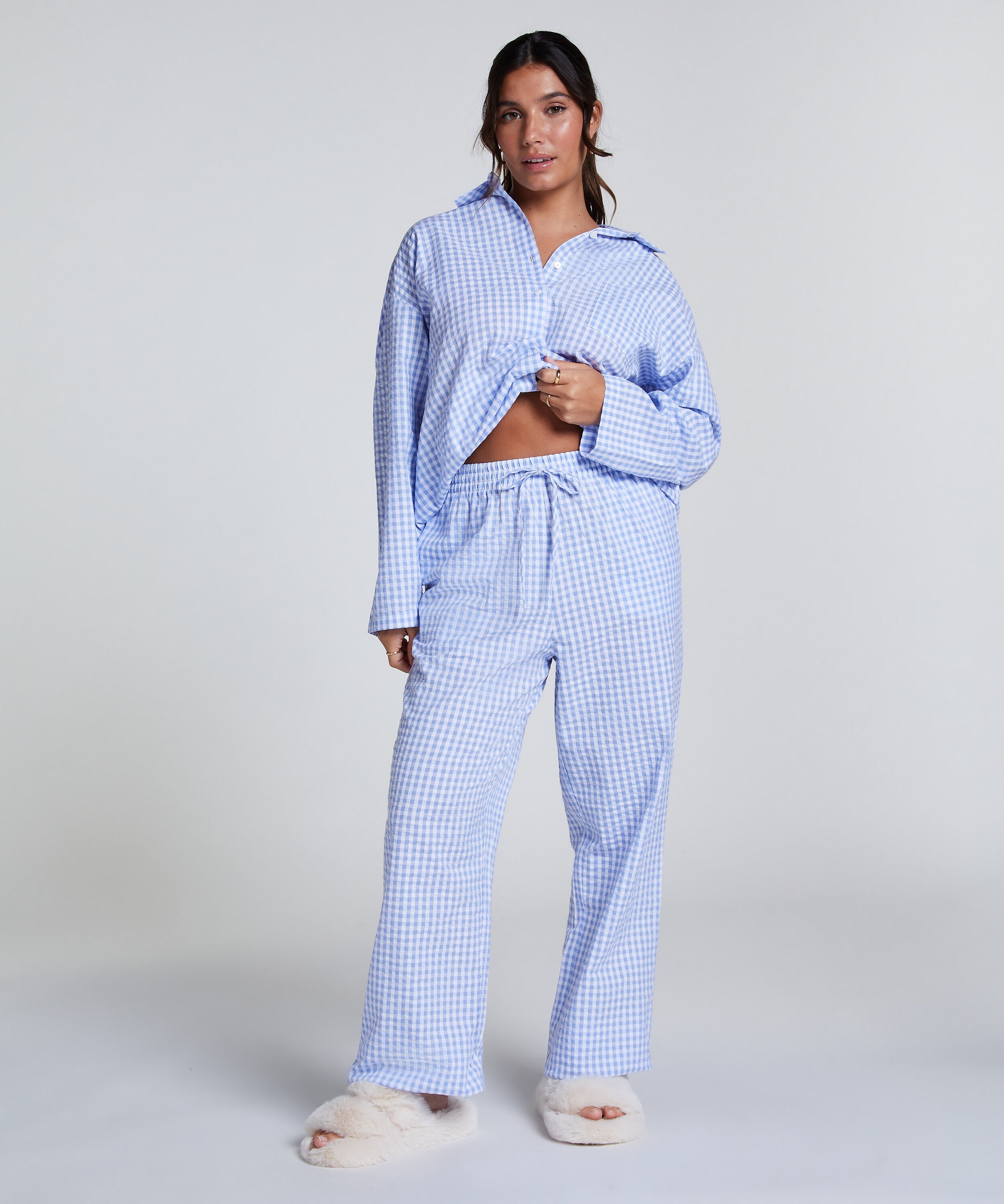 Pyjamasbukser Bomuld, Blå