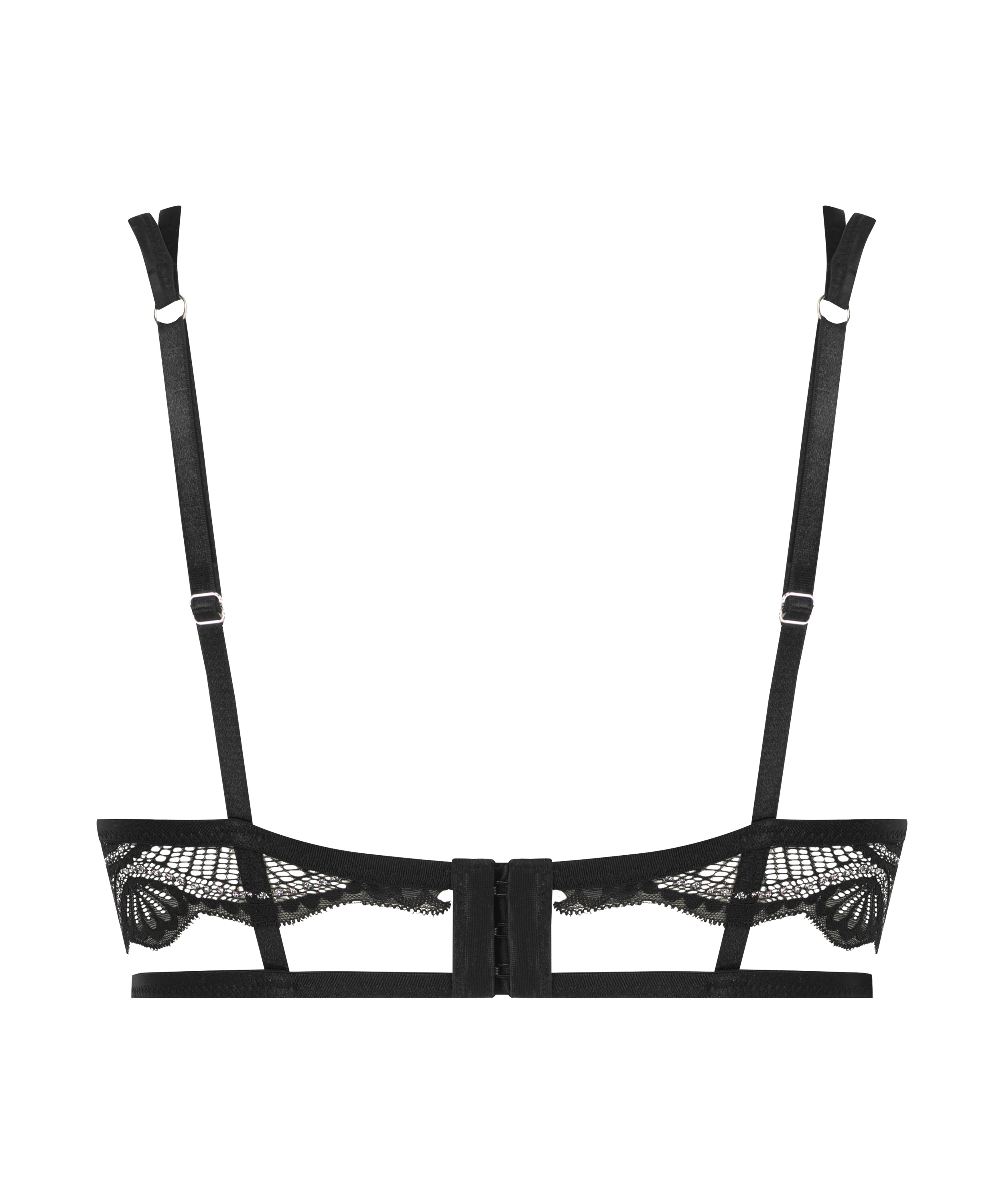 Ikke-polstret longline-b&oslash;jle-bh Lyra, Sort, main