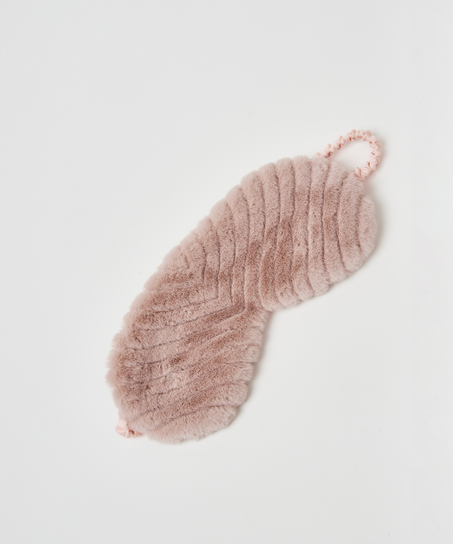 Sovemaske Fake Fur, Gr&aring;