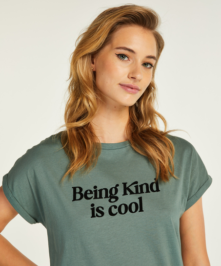 Natskjorte rund hals, Grøn