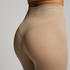 HKMX High waisted sømløse sportsleggings, Beige