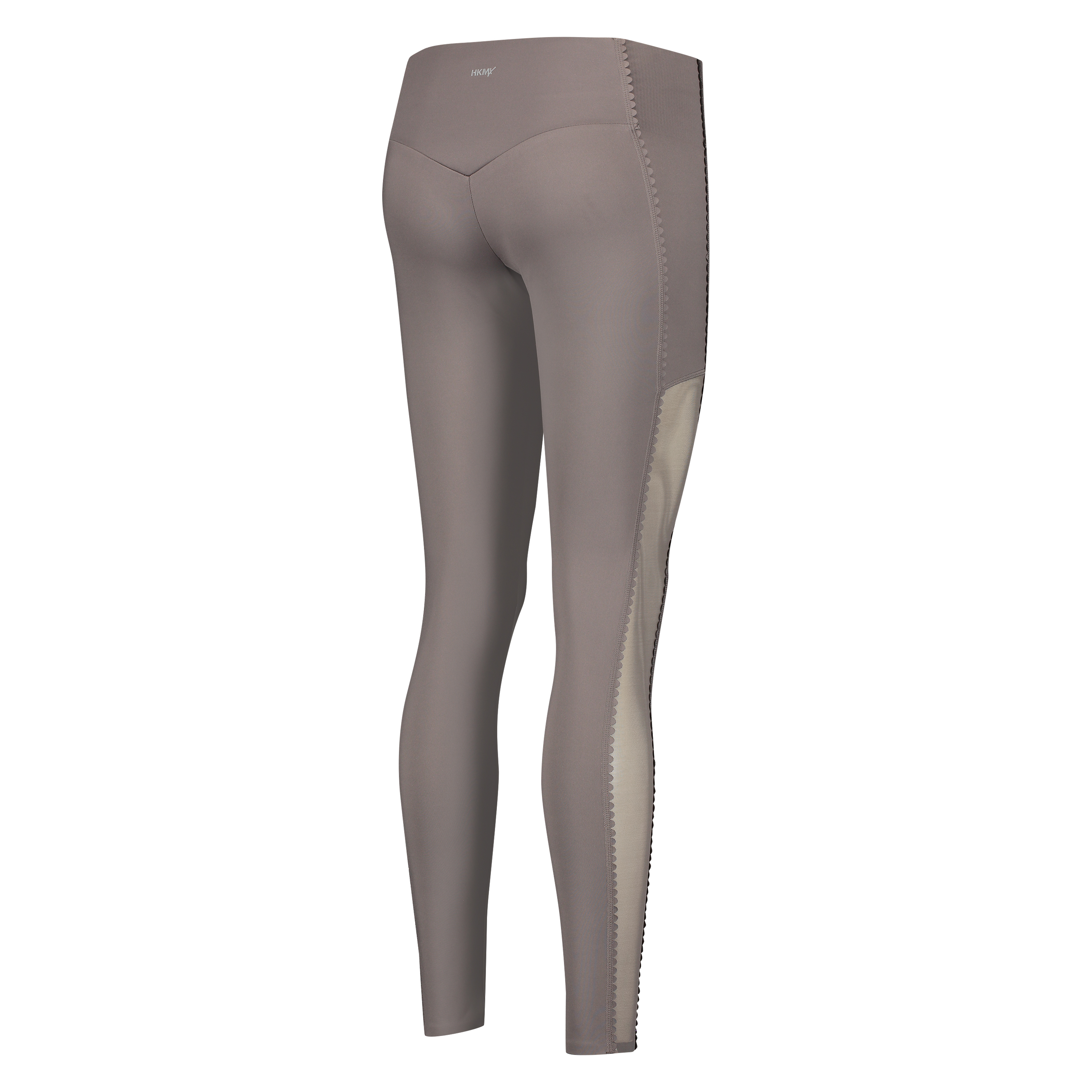 HKMX High waisted sport legging Scallop, Gr&aring;, main