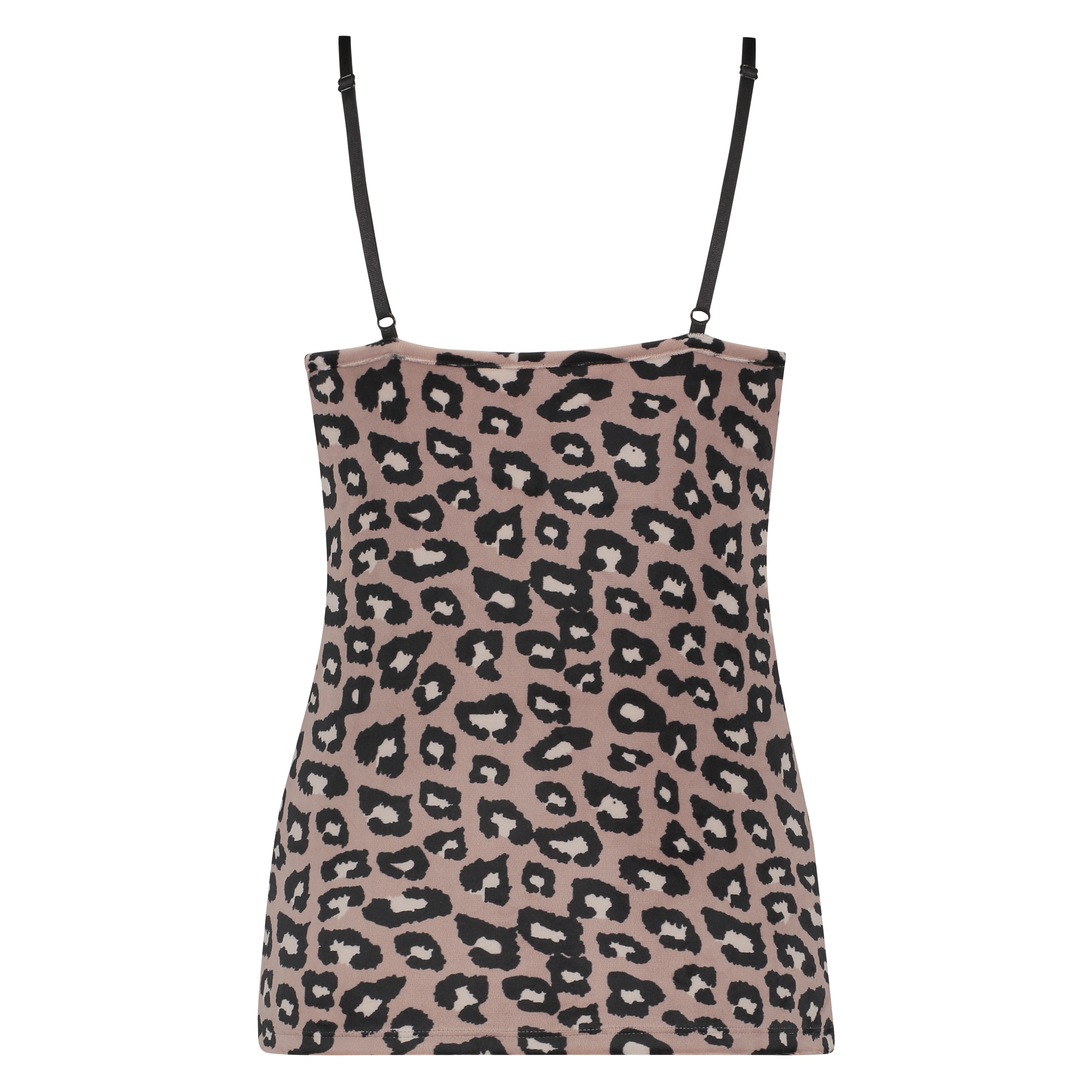 Cami Velours leopard, Lyserød, main