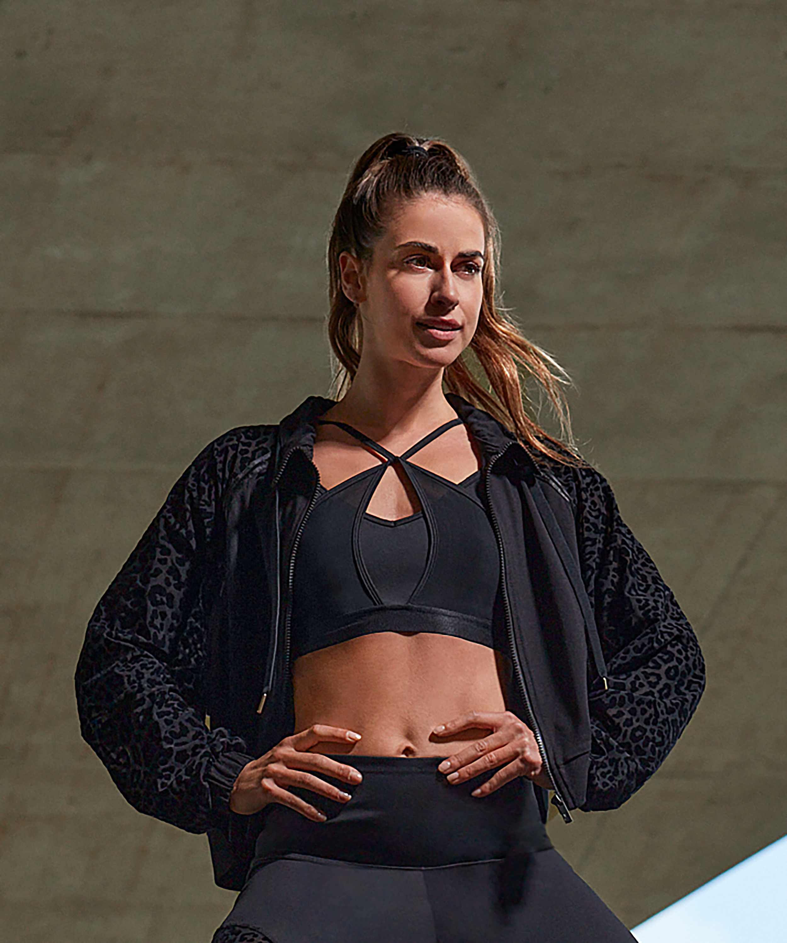 HKMX Jacket Leopard, Sort, main