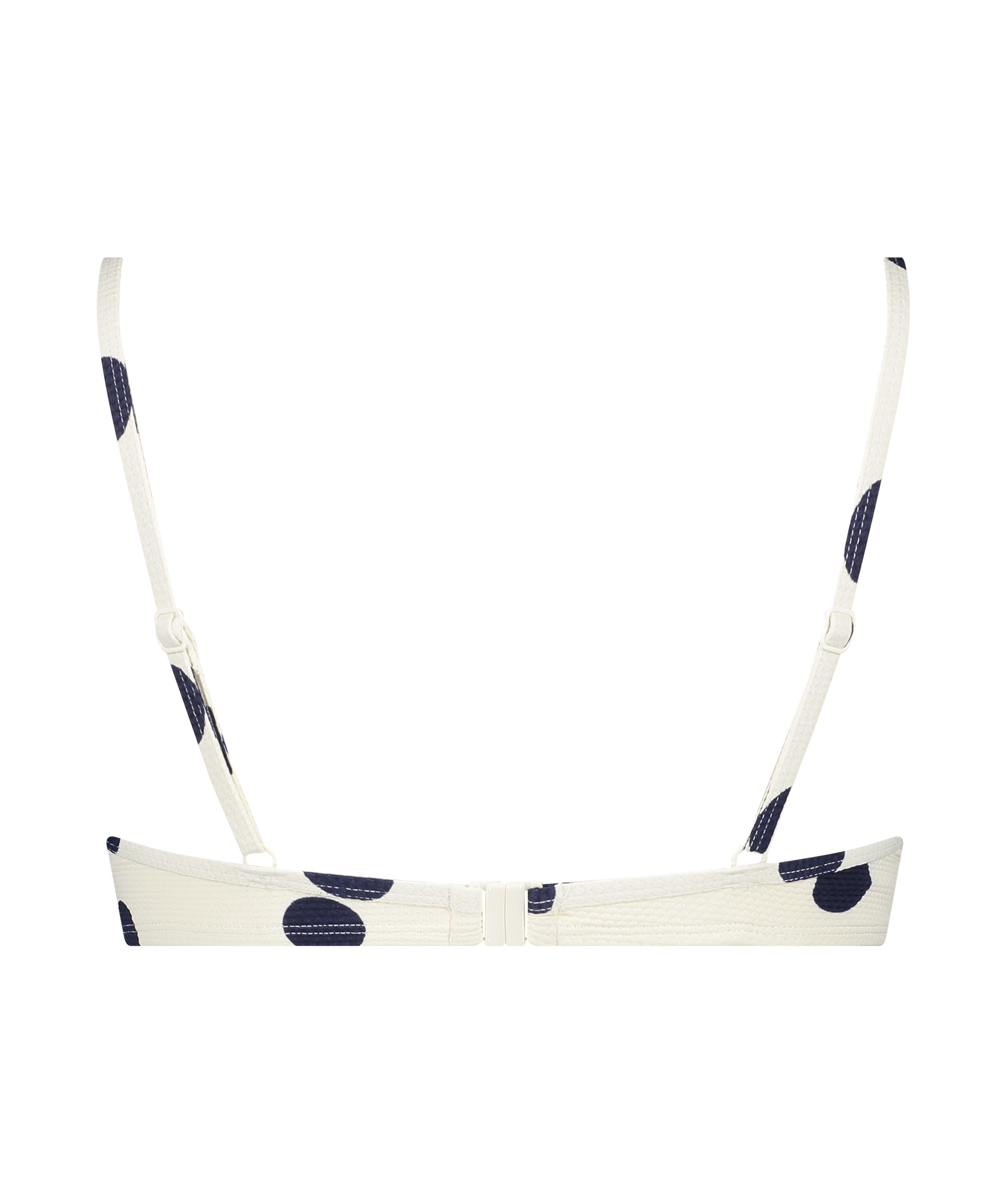 Scallop Dot formst&oslash;bt bikinitop med b&oslash;jle, Hvid, main