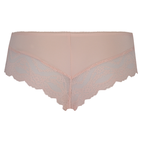 Ruched Lacey Micro Contrast brasiliansk trusse, pink