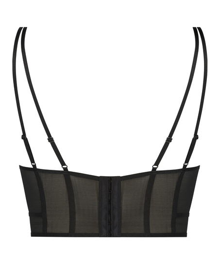 Ikke-formst&oslash;bt longline b&oslash;jle-bh Boujee, Sort