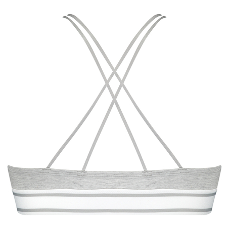 Formstøbt triangle bralette Casey bomuld, Grå