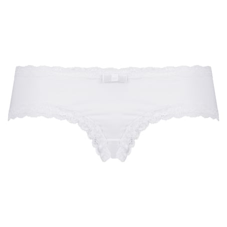 V-formet brasiliansk trusse i mikrokvalitet, Hvid