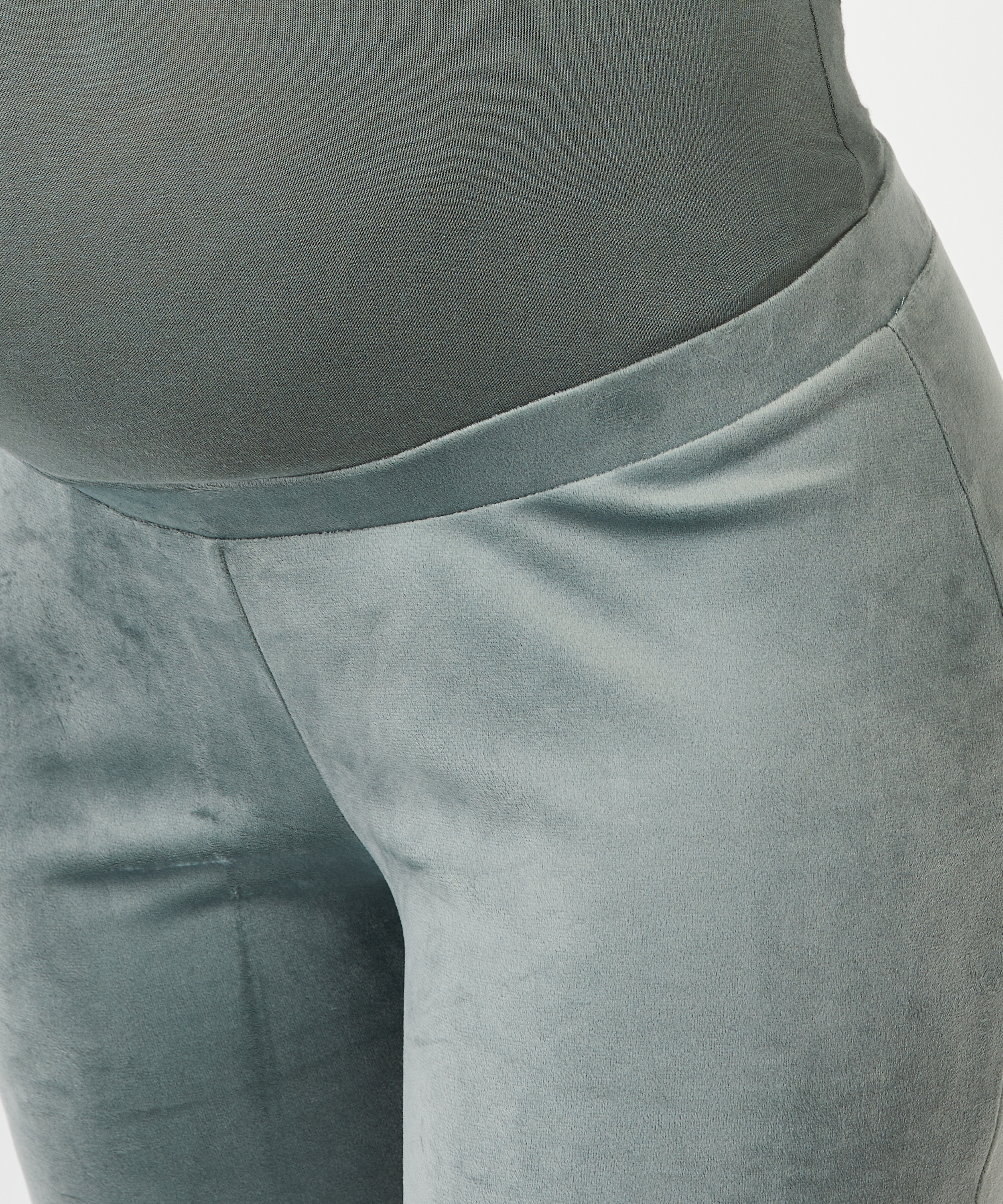Jogger velour lurex maternity, gr&oslash;n, main