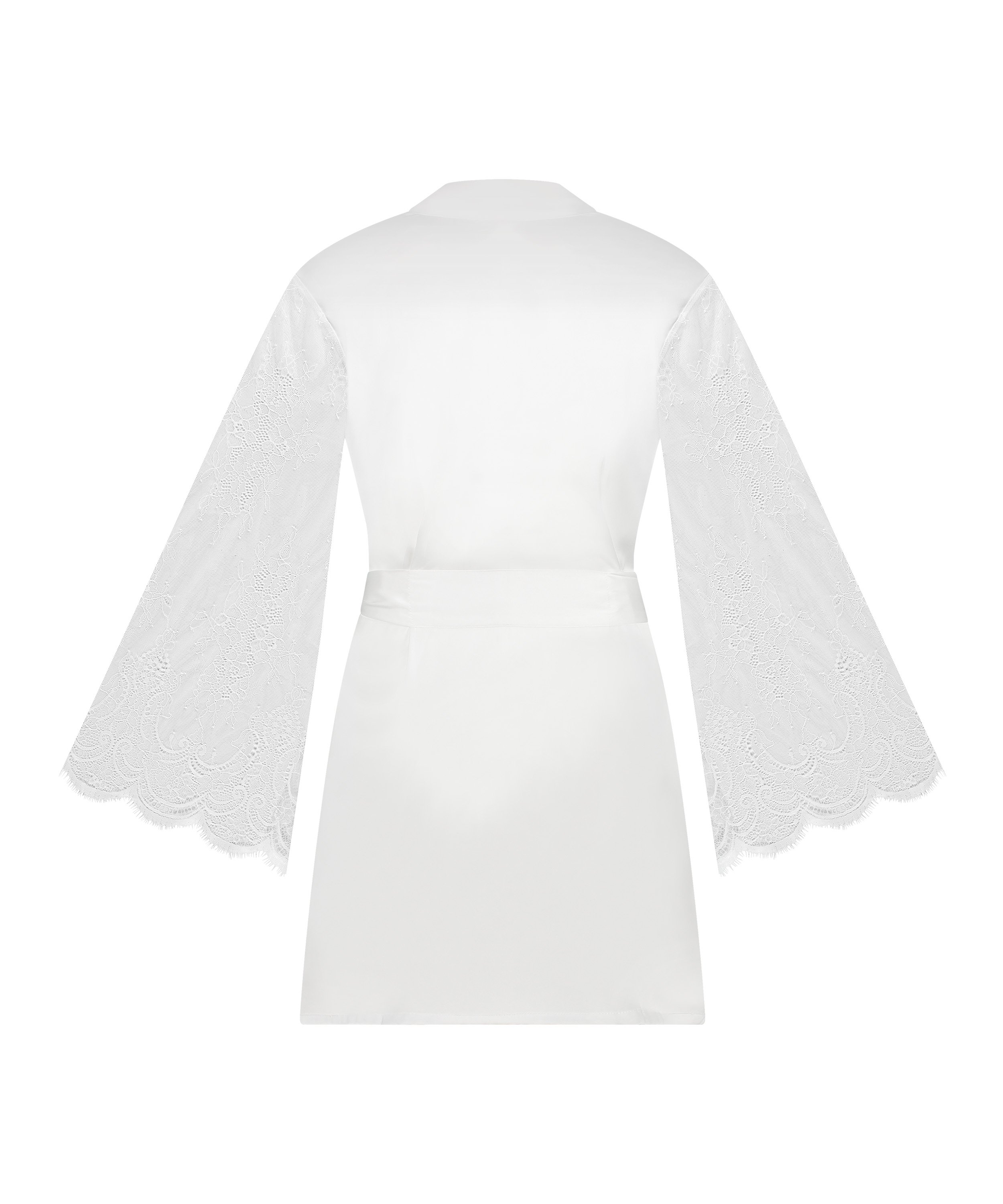 Kimono Satin, Hvid, main