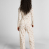 Pyjamasbukser Pointelle, Hvid