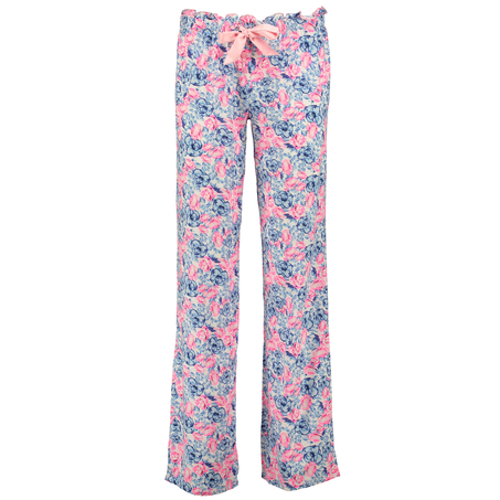 Pyjama pants Fem pants Flower, bl&aring;