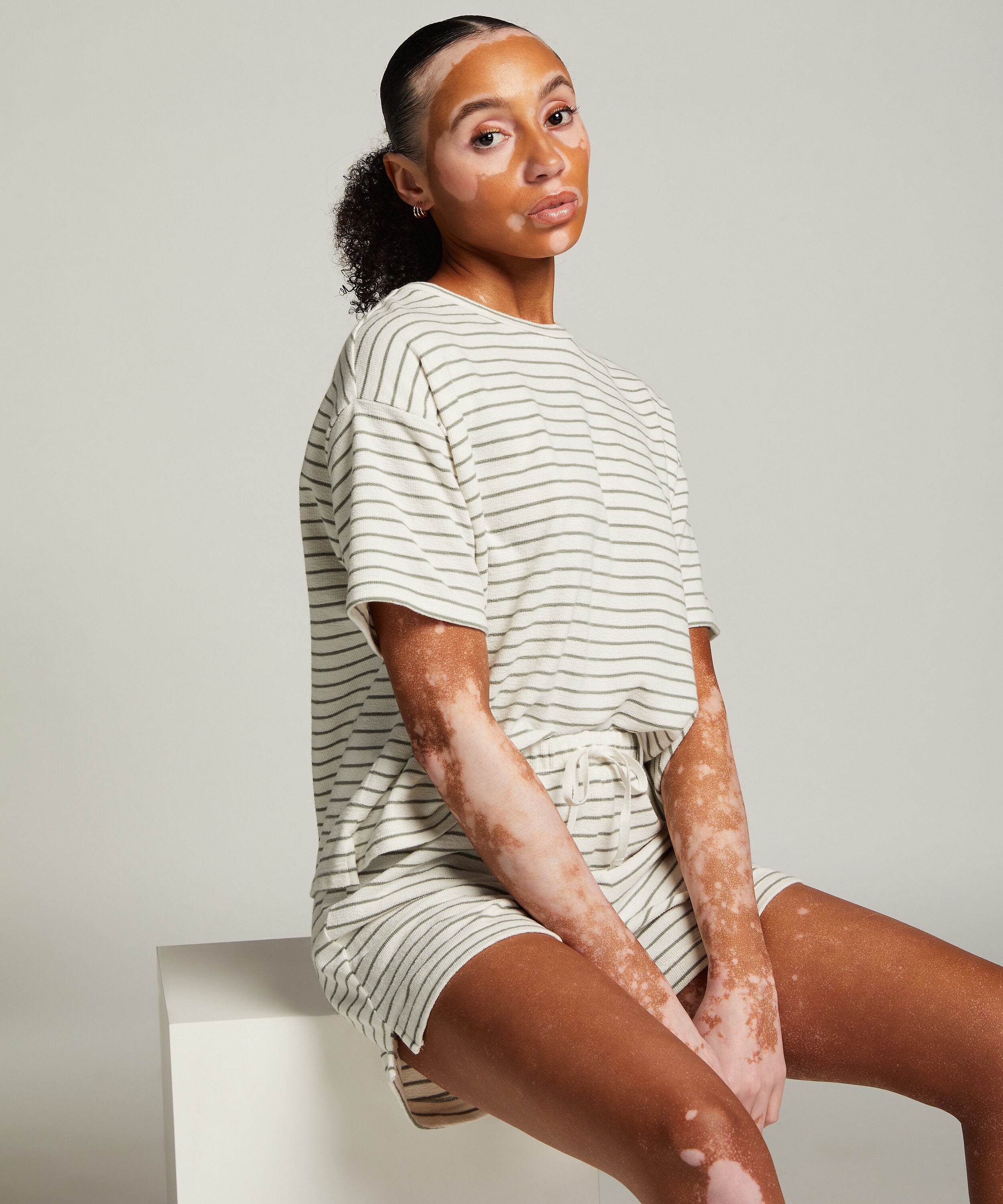 Shorts Cotton, Hvid