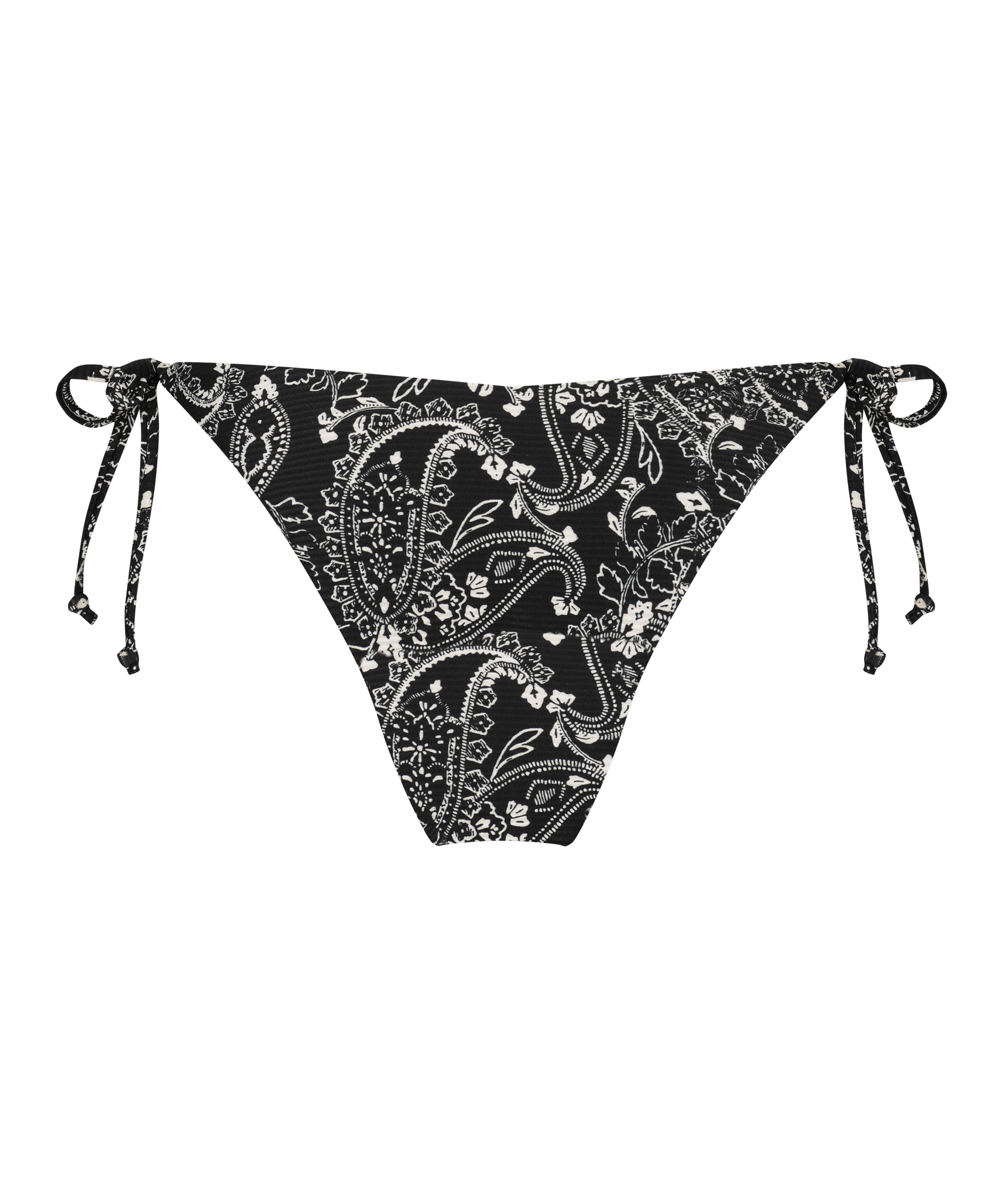 Brasiliansk bikinitrusse Paisley, sort, main
