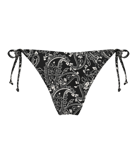 Brasiliansk bikinitrusse Paisley, sort