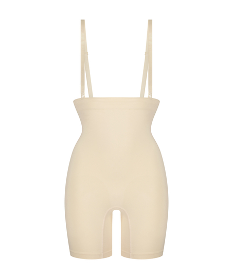 Sømløs forstærkende lårslanker, Beige