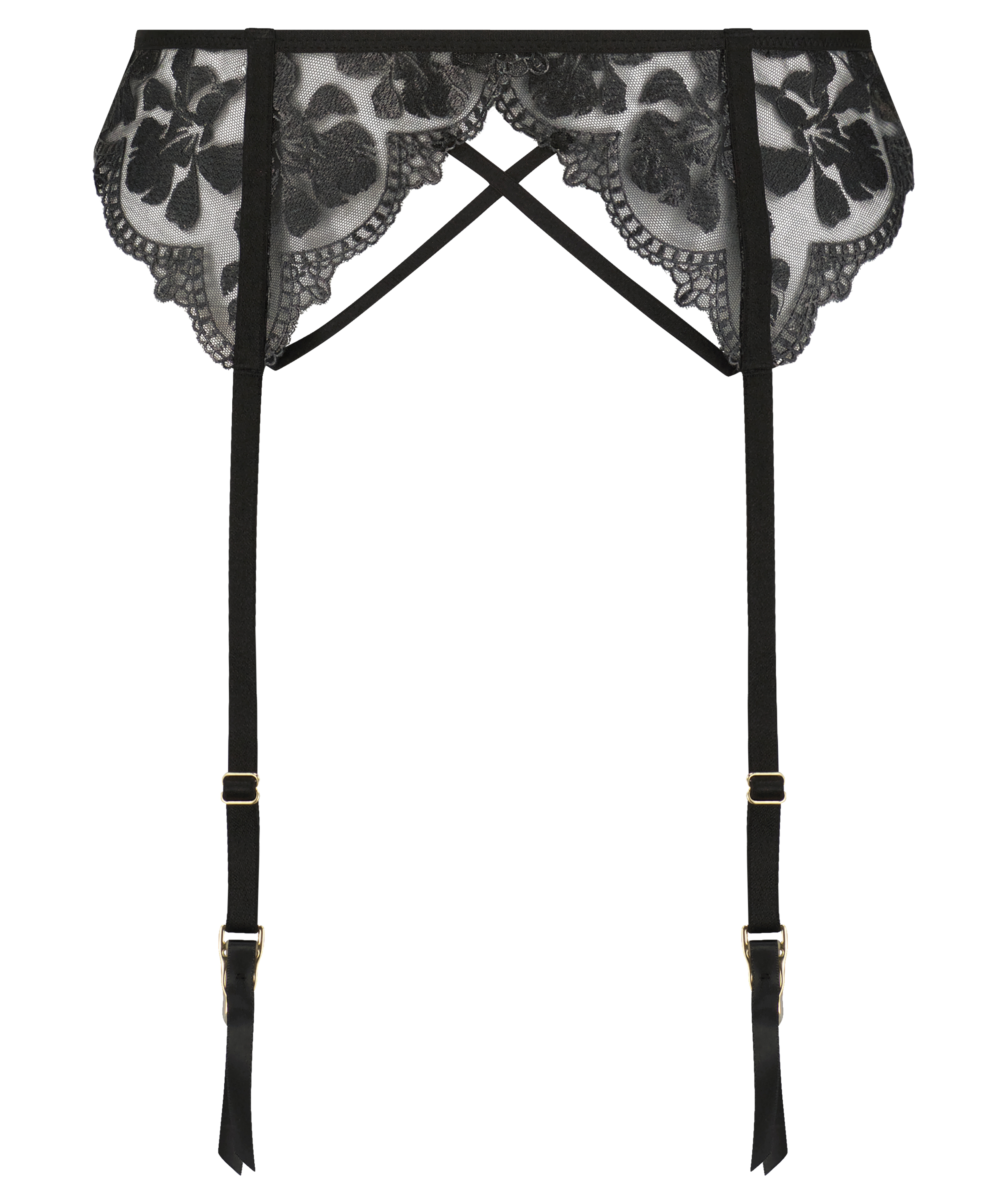 Mila strømpeholdere, sort, main