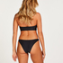 Bikinitrusse med høj benudskæring Juicy, sort