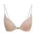 Formstøbt push-up-bøjle-bh Transparant, Beige
