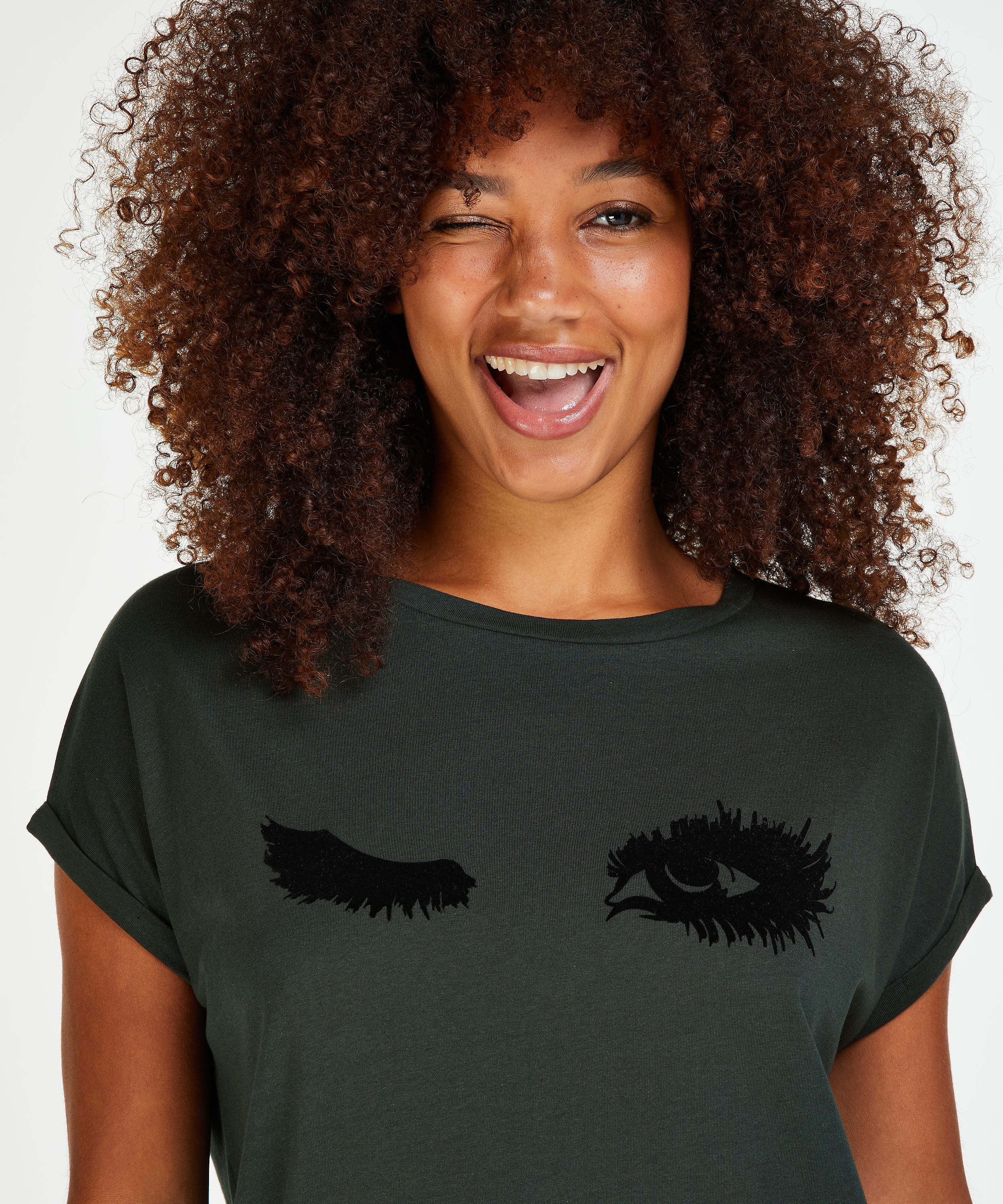 Natskjorte rund hals, Gr&oslash;n, main