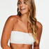Seamless bandeau-top, Hvid