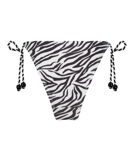 Cheeky Tanga Bikinitrusse Doha Zebra, hvid