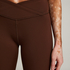 HKMX Leggings med krydseffekt og høj talje, Brown